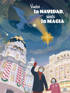 Navidad 2020-2021 en Madrid | Vuelve la Navidad, siente la magia | Ayuntamiento de Madrid | Cartel Asia Orlando
